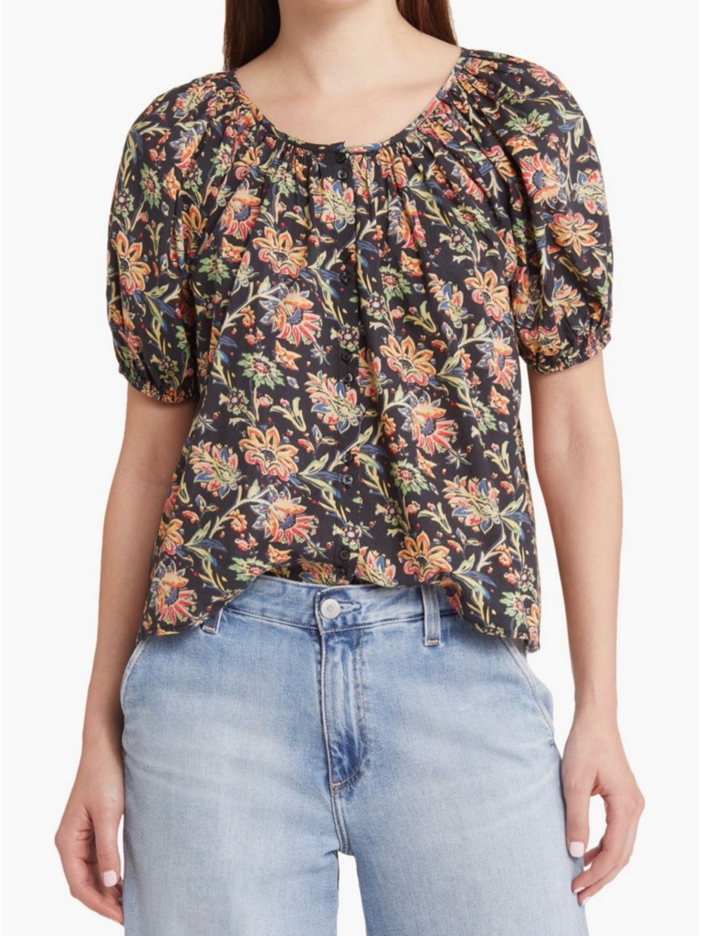 The Great. The Porch Print Top size 0